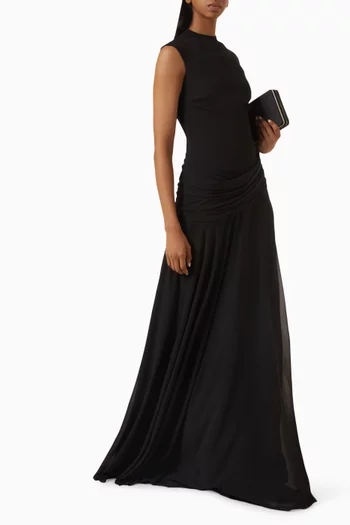 Line Ruched Gown