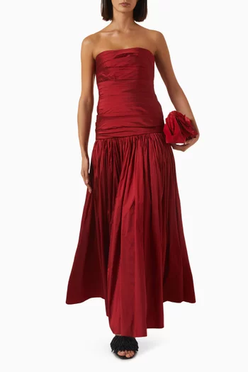 Doux Papillon Ruched Gown
