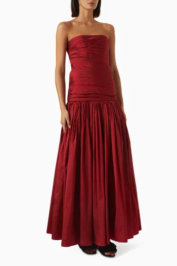 Doux Papillon Ruched Gown