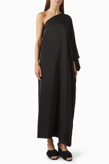 Cora One-shoulder Dress in Taffeta