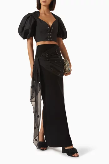Éclats de Marguerites Maxi Skirt