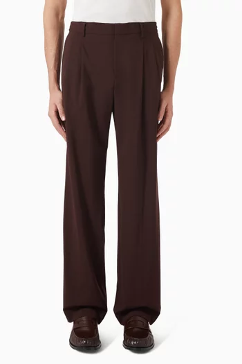 Pleated Pants in Wool-blend