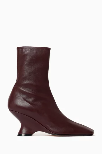 Ankle Edge Boots in Leather