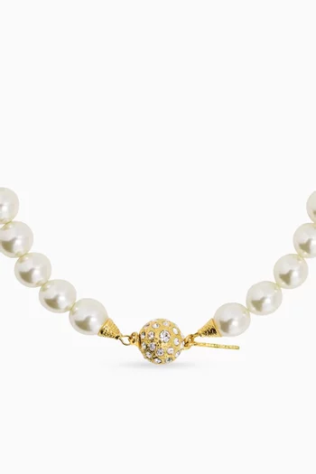 Crystal & Pearl Choker