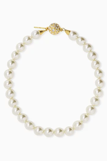 Crystal & Pearl Choker