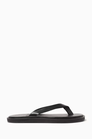 Thong Sandals in Leather