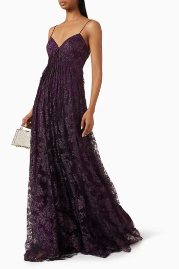 Silent Thread Dress in Glitter Tulle