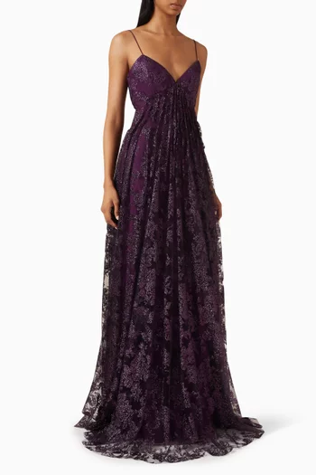Silent Thread Dress in Glitter Tulle