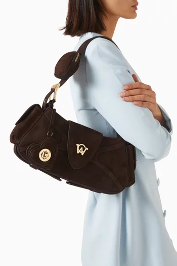 Aurora Shoulder Bag in Suede