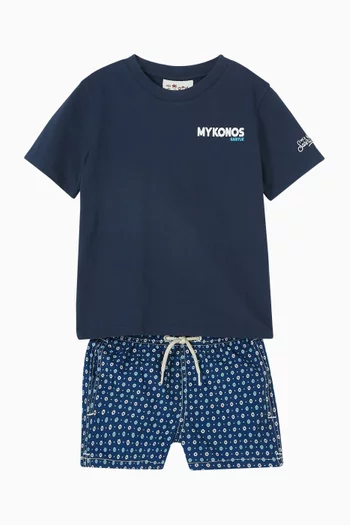 Graphic-print T-shirt in Jersey