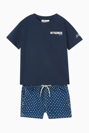 Graphic-print Swimshorts