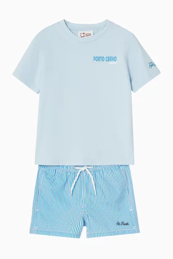 Striped Swimshorts