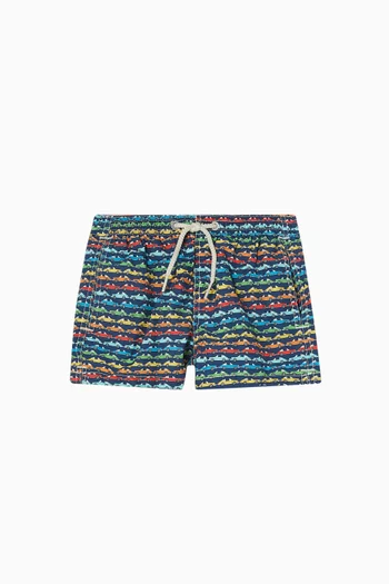 Graphic-print Swimshorts