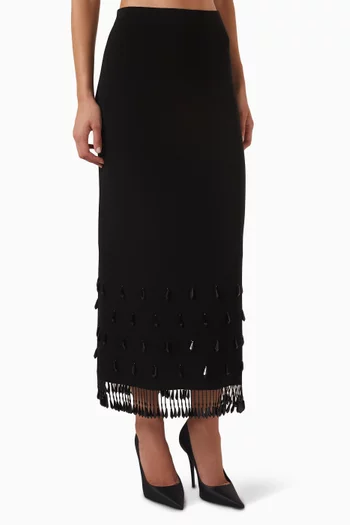 Estilla Embellished Maxi Skirt in Knit