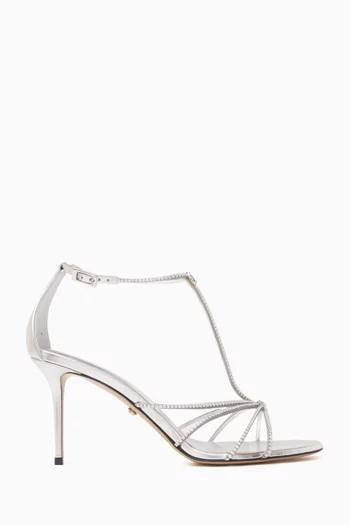 Daisy 85 Sandals in Metallic Leather