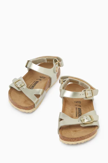 Rio Sandals in Metallic Birko-Flor®