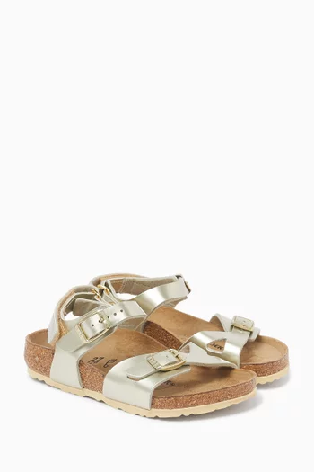 Rio Sandals in Metallic Birko-Flor®