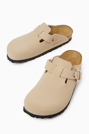 Boston Flower Buckle Clogs