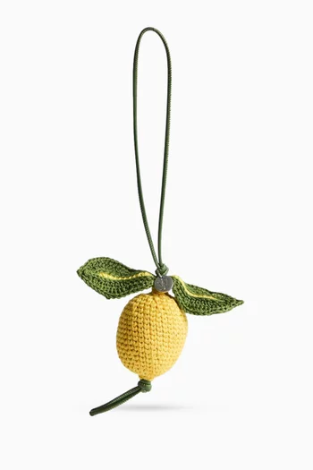 Hand-crocheted Lemon Charm in Cotton