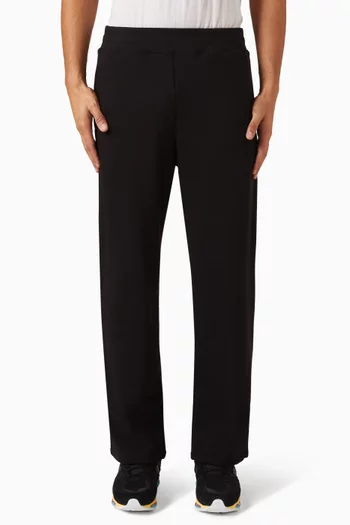 NB Grey Relaxed Straight-leg Pants in Cotton