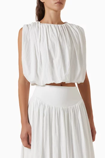 Nadira Cropped Bubble Top