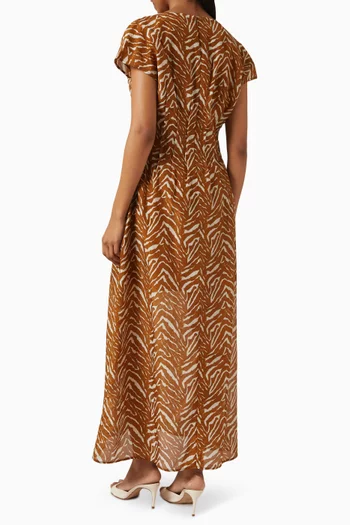 Marley Pleated Waist Midi Dress