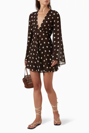 Nerissa Mini Dress in Georgette