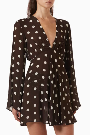 Nerissa Mini Dress in Georgette