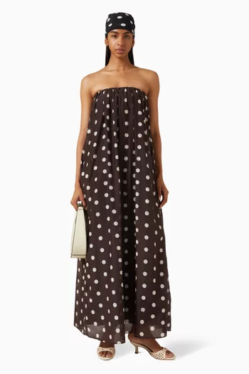 Lindy Strapless Maxi Tent Dress
