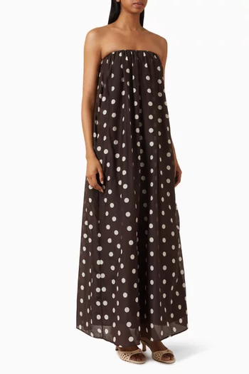 Lindy Strapless Maxi Tent Dress