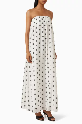 Lindy Strapless Maxi Tent Dress