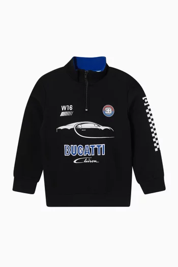 Graphic Zip-up Hoodie