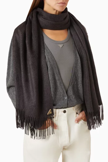 Fringe Scarf in Silk Blend