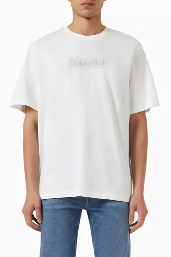 Embroidered T-shirt in Cotton