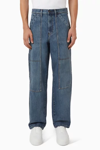 Straight-leg Carpenter Jeans in Denim