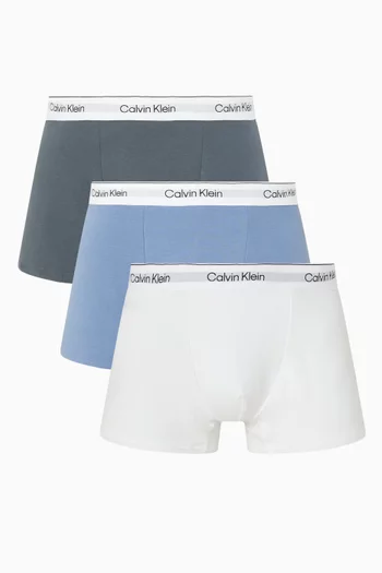 Relaxed Dart Trunks in Icon Cotton Stretch, Set of 3