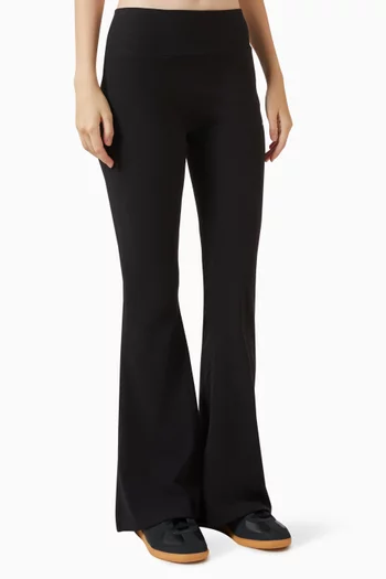 Essentials Rib Flared Leggings in Cotton-blend