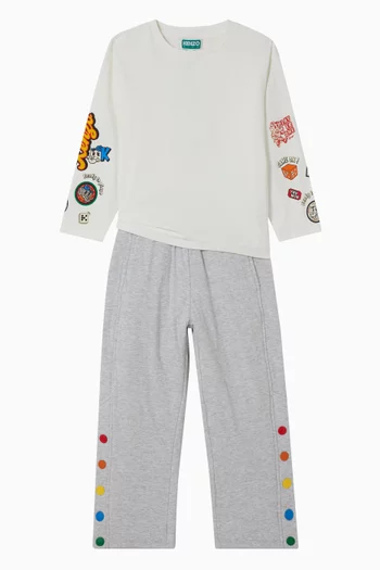 Logo Applique T-Shirt in Organic Cotton