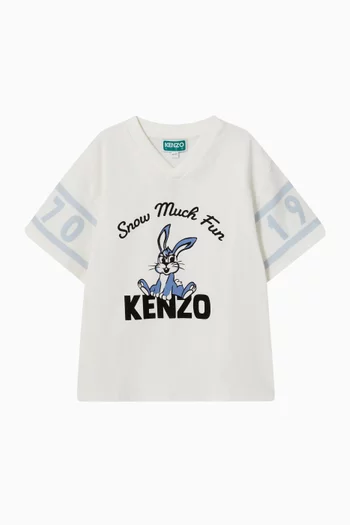 Logo Graphic T-shirt in Cotton