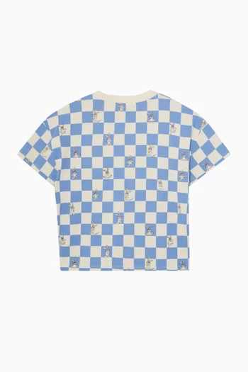 Checks Logo T-shirt in Cotton