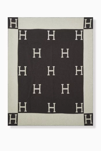 Unused Avalon Throw Blanket in Wool & Cashmere