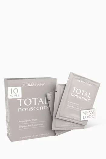 Total Nonscents Antiperspirant Wipes, 10 Wipes