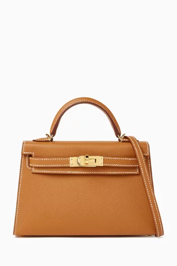 Unused Kelly 20 Sellier Bag in Epsom Leather