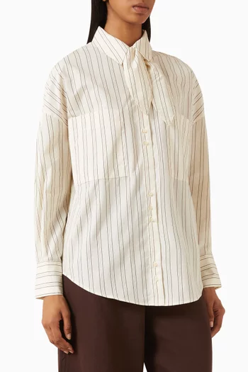 Cecily Striped Shirt in Cotton-poplin