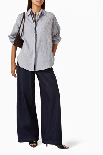 Dievo Wide-leg Jeans in Denim