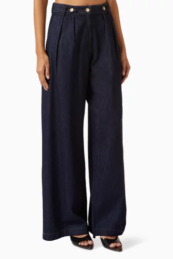 Dievo Wide-leg Jeans in Denim