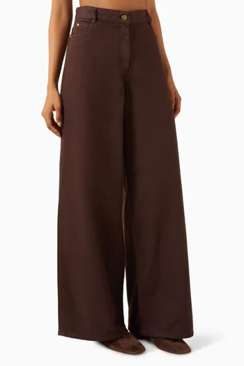 Dalt Flared Jeans in Cotton-twill