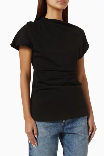 Beckly Draped T-shirt in Organic-cotton