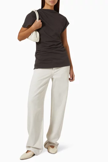 Beckly Draped T-shirt in Organic-cotton