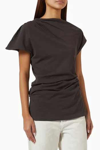 Beckly Draped T-shirt in Organic-cotton